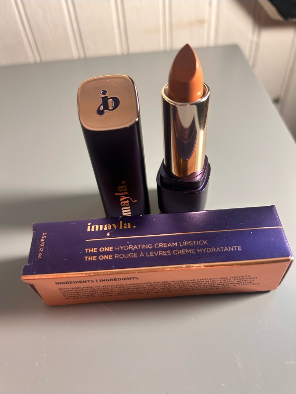 Imayla The One Hydrating Cream Lipstick -Milanese and 2 Imayla Black mascaras